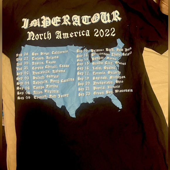 Ghost Impera Tour T-shirt 2022 Size -Small-Blue/Black - Picture 2 of 2